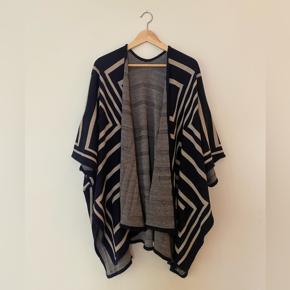 Draped Geometric Sweater